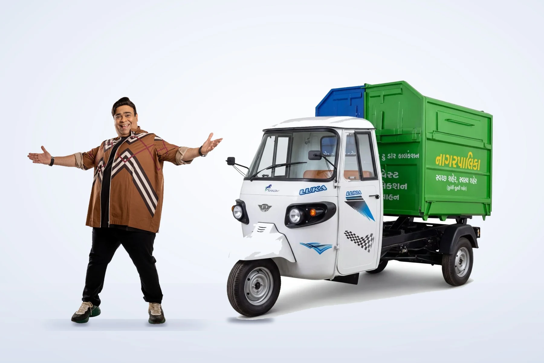 Kiku Sharda with the Luka Tritrash